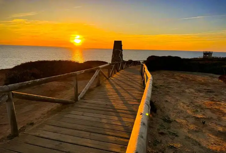 Blick auf die Klippen vom Aussichtspunkt Roqueo